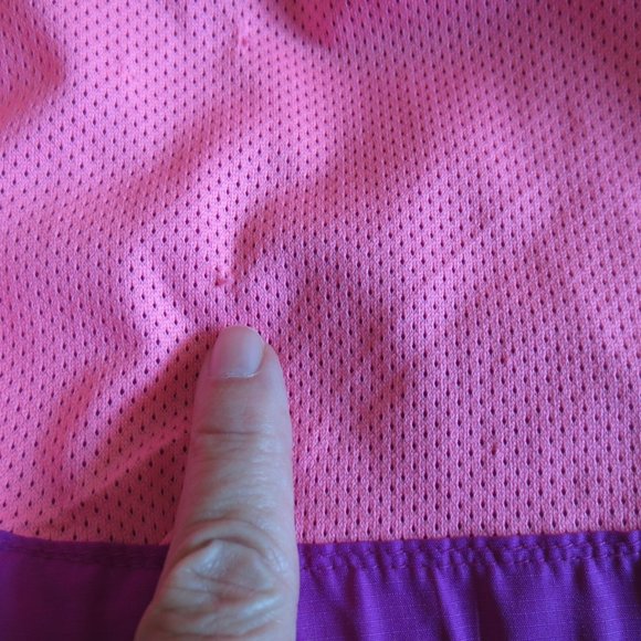 4/$14 CHAMPION venture dry JACKET windbreaker PURPLE pink GIRLS size 10/12 LARGE - Picture 10 of 11